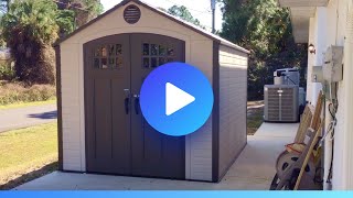 Lifetime 8x10 Storage Shed  Review ⭐️ [upl. by Elatan]