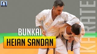 Bunkai Heian Sandan  KARATE [upl. by Oigolue]