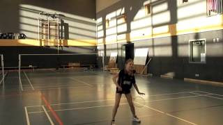 Badminton Doppel Lauftechnik Abwehr und vor mit Focus Beinarbeit Badminton Defense Training [upl. by Nicole263]