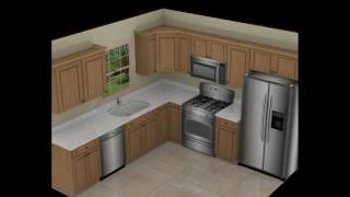 10x10 l shaped kitchen designs [upl. by Ellon]