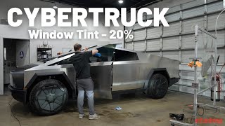 Cybertruck  Window Tint 20  Matching the Rear Privacy Glass [upl. by Aelhsa]