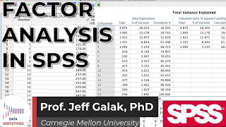 Factor Analysis in SPSS SPSS Tutorial Video 32 [upl. by Steen847]