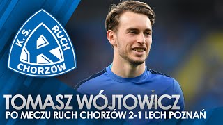 Tomasz Wójtowicz po meczu Ruch Chorzów 21 Lech Poznań 03052024 [upl. by Ab828]