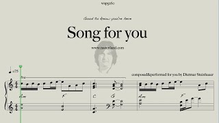 Song for You  Easy Piano  Dietmar Steinhauer [upl. by Titania]