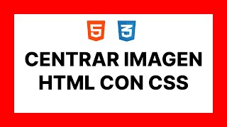 como CENTRAR una IMAGEN en HTML con CSS 🍀 [upl. by Rawdin439]