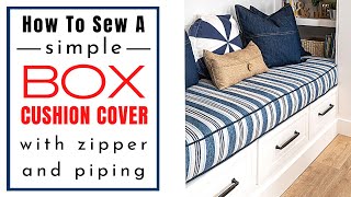 How To Make Your Own Simple Slipcover  Dining Chair Cover  Full Tutorial For Beginners [upl. by Eadahc]