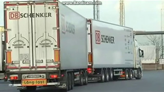 Duo2 lastbilen europes longest truck in daily traffic [upl. by Ellimahs]