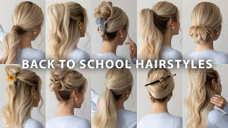 10 CUTE BACK TO SCHOOL HAIRSTYLES 2024 ❤️ [upl. by Dnalra]