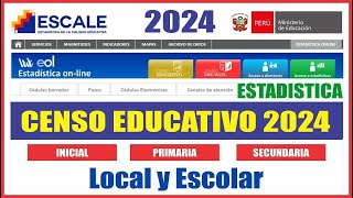 Censo Escolar 2024 ✅ DESCARGA LLENADO y ENVIÓ de Censo Local y Censo de Matrícula ✅✅ [upl. by Januarius]