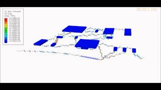 Entire circuits FEA modeling biaxial stretching with strain distribution [upl. by Ruelle]