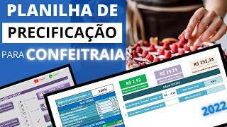 💢20242025 Planilha de Precificação para Confeitaria  Gestão de Confeitaria Bolos e Doces [upl. by Hathaway]