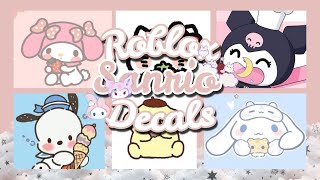 ROBLOX  Bloxburg amp Royale High  Cute Sanrio Decals Ids [upl. by Stanley]