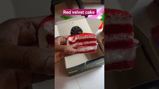 Red velvet cake 😍redvelevet dessert cake cocolatte sweet pastry [upl. by Ahsitruc]