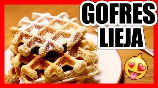 😍 GOFRES Belgas Caseros  WAFFLES Fáciles y Riquísimos [upl. by Ahcsatan]