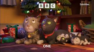 BBC ONE Tabby McTat Christmas Ident from 2023 [upl. by Auoh]