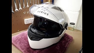 Review of Agrius Rage SV Solid Crash Helmet [upl. by Akins]