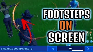 How to SEE FOOTSTEPS in Fortnite Chapter 3 on SCREEN [upl. by Ainahs]