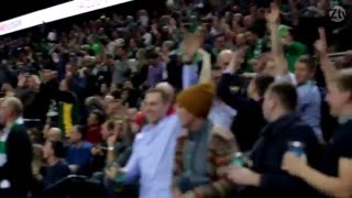 Kalnietis finishes third quarter with a halfcourt buzzerbeater [upl. by Goldarina]