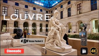 LOUVRE MUSEUM NOCTURNAL TOUR  DEPARTEMENT OF ORIENTAL ANTIQUITIES DJI OSMO POCKET 3 [upl. by Ayala]