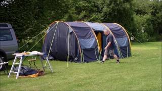 How do you put up a tunnel tent on your own in 1 39 seconds at Woodyhyde Campsite [upl. by Bitthia]