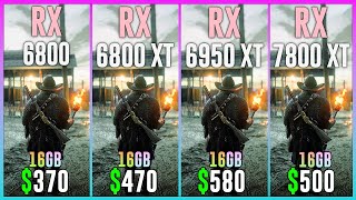 RX 6800 vs RX 6800 XT vs RX 6950 XT vs RX 7800 XT  Test in 15 Games [upl. by Atnohsal237]