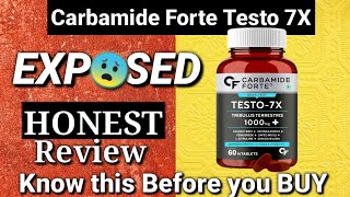 carbamide forte testo 7x Testosterone HONEST review  with LAB TEST [upl. by Yrreiht]