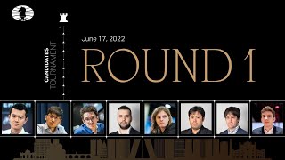 FIDE Candidates 2022  Round 1 [upl. by Ciprian]