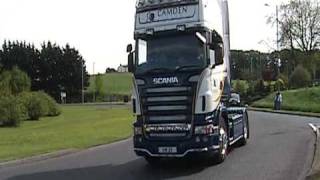 MID ULSTER TRUCK RUN 30th MAY 2010 at castledawson roundabout [upl. by Annaoj]