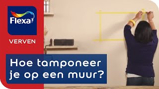 Decoreren met tamponeren in 4 stappen  Flexa Verf [upl. by Jud]