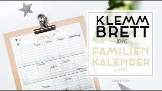 5 Klemmbrett DIY Ideen für Familienkalender  selber bauen  delari [upl. by Lorry]