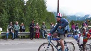 Part 1 35th Annual Girdwood Forest Fair Parade 2010 [upl. by Ennaylloh]