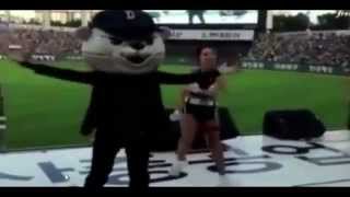 Security Guard Upstages Hot Cheerleaders With Fresh Dance Moves [upl. by Egdirdle887]