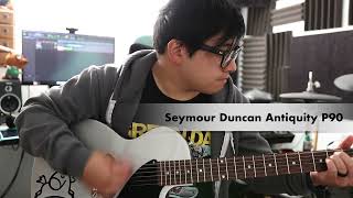 Gibson P90 DC vs Seymour Duncan Antiquity P90 [upl. by Ylrebmyk75]