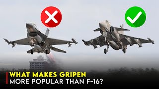 JAS 39 Gripen vs F16 Can It Overtake the F16s Global Dominance [upl. by Cruz]