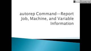 Autosys Tutorials autorep Command—Report Job Machine and Variable Information [upl. by Macilroy]