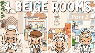 Beige Aesthetic🌴 Big Family home 🏠😍decor part 2 Toca Boca house deco🛒🛍 [upl. by Sandry59]