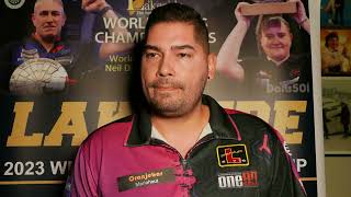 Jelle Klaasen Vs Edwin Torbjornsson  POST MATCH INTERVIEW Lakeside2023 [upl. by Wainwright]