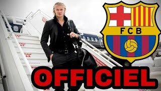 HAALAND ARRIVE À BARCELONE [upl. by Bamford501]