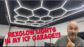 Super Cool Hex Glow Lights for my ICF Garage [upl. by Acinomaj]