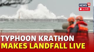 Super Typhoon Krathon Live Three Dead In Philippines As Taiwan Braces For Storm’s Landfall  N18G [upl. by Samaj494]