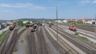 Rangieren im Bahnhof Schwandorf am 18052018 im Zeitraffer [upl. by Siuqram]