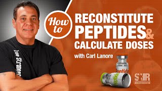 How to reconstitute peptides and calculate doses [upl. by Mok]