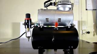 Equipment KMS model AS 186 Compressor and Airbrushes [upl. by Oirobil]