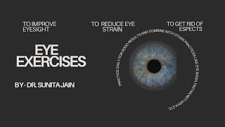 eye exercises way to get rid of eye strain  improve eyesight [upl. by Otila]