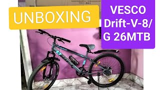 Unboxing VESCO DriftV8G 26MTB Cycle [upl. by Golding387]