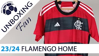 Flamengo Home Jersey 2023 JJSport24 Fan Version Unboxing Review [upl. by Josias]