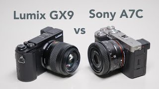 Lumix GX9 vs Sony A7C –MFT vs FF which is better [upl. by Milah]