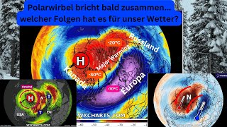 Plötzliche Stratosphärenerwärmung nächste Woche Der Polarwirbel bricht zusammen Folgen [upl. by Namia]