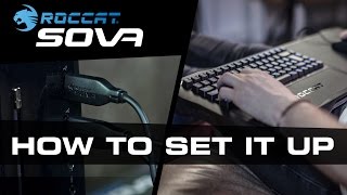 ROCCAT Sova  Gaming Lapboard  How to set up [upl. by Ahseenyt]