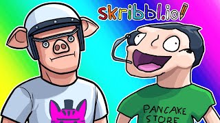 Skribblio Funny Moments  Unibrow or Skateboard [upl. by Ellenoj]